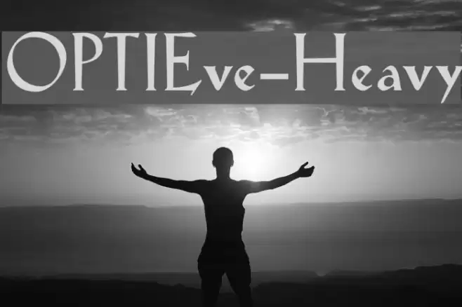 OPTIEve-Heavy Font examples