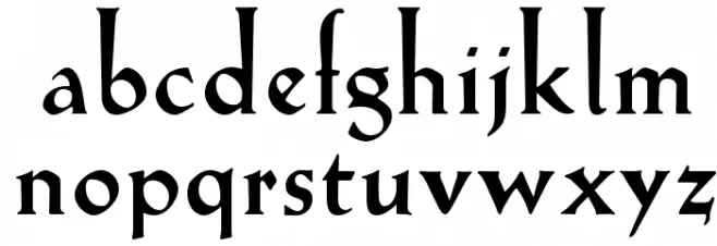 OPTIEve-Heavy Schriftart Kleinbuchstaben