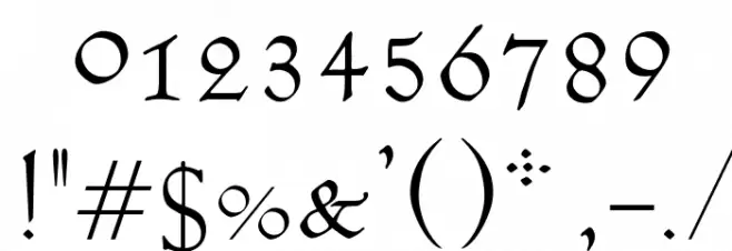 OPTIEve-Light Шрифта ДРУГИЕ символов