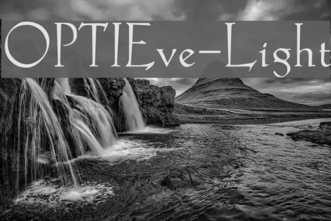 OPTIEve-Light Шрифта examples