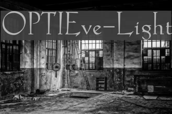 OPTIEve-Light Шрифта examples