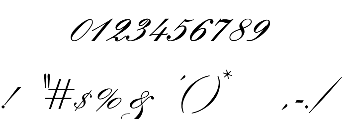 OPTIExcelsiorScript-SemiBd Font OTHER CHARS