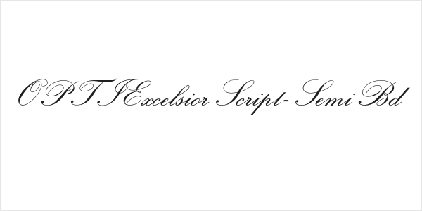 OPTIExcelsiorScript-SemiBd Logo
