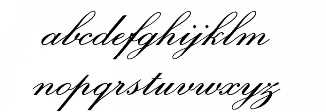 OPTIExcelsiorScript-SemiBd Font LOWERCASE