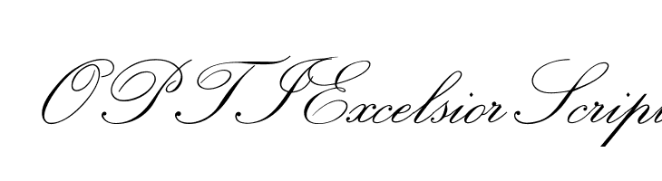 OPTIExcelsiorScript Font