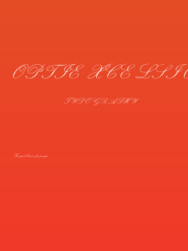 OPTIExcelsiorScript Poster