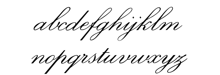OPTIExcelsiorScript Font LOWERCASE