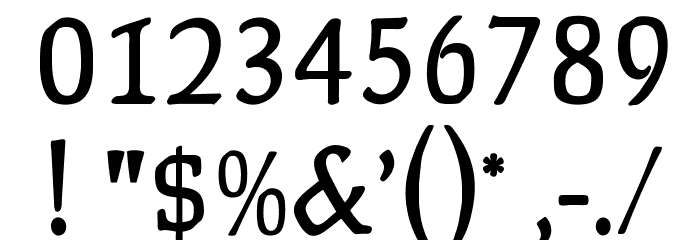 OPTIFaberMedium-Agency Font OTHER CHARS