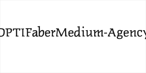 OPTIFaberMedium-Agency Logo