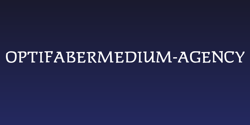 OPTIFaberMedium-Agency Social Header