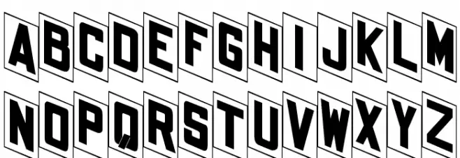 OPTIFanFold Schriftart Groß
