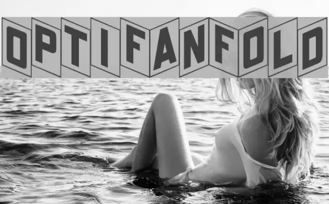 OPTIFanFold Font examples