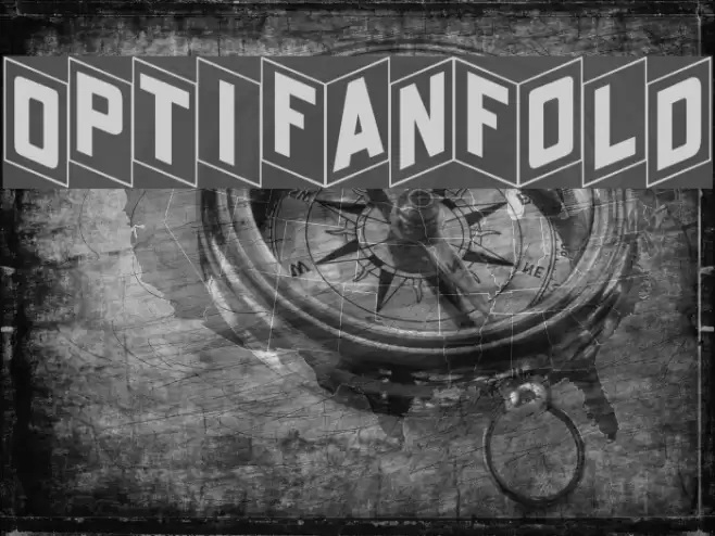 OPTIFanFold Font examples