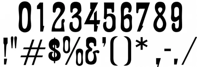 OPTIFanfare Font OTHER CHARS