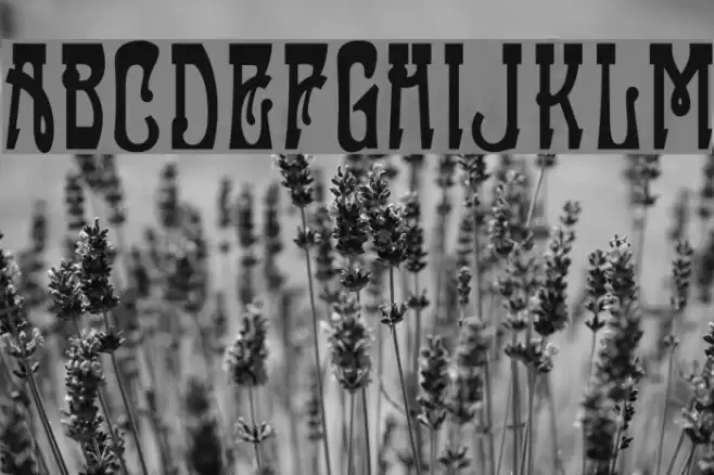 OPTIFanfare Font examples