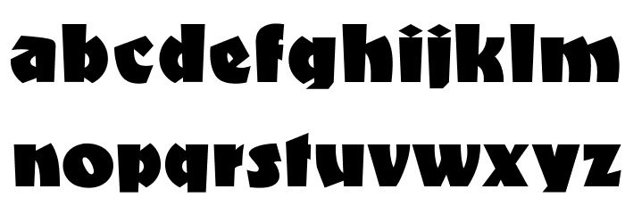 OPTIFantastiK Font LOWERCASE
