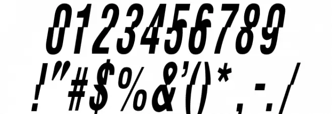 OPTIFaultLine Font OTHER CHARS