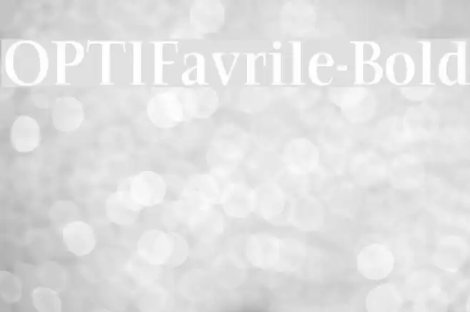 OPTIFavrile-Bold examples
