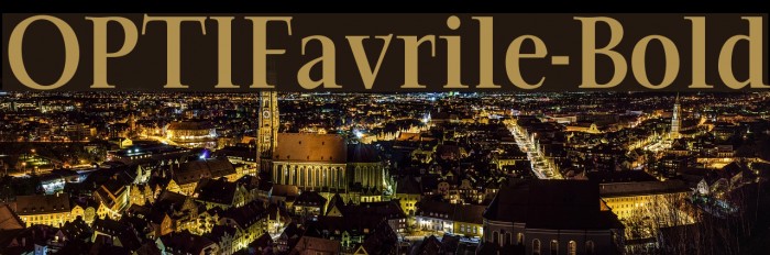 OPTIFavrile-Bold Font examples