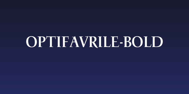 OPTIFavrile-Bold Social Header