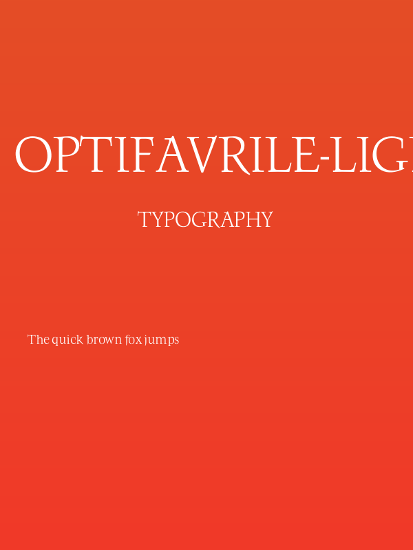 OPTIFavrile-Light Poster