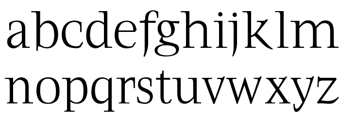 OPTIFavrile-Light Font LOWERCASE