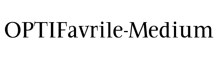 OPTIFavrile-Medium  フリーフォントのダウンロード