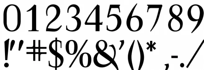 OPTIFavrile-Medium Font OTHER CHARS