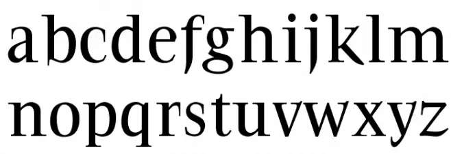 OPTIFavrile-Medium Fuentes MINÚSCULAS