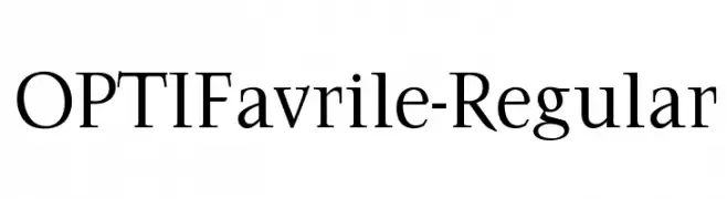 OPTIFavrile-Regular  フリーフォントのダウンロード