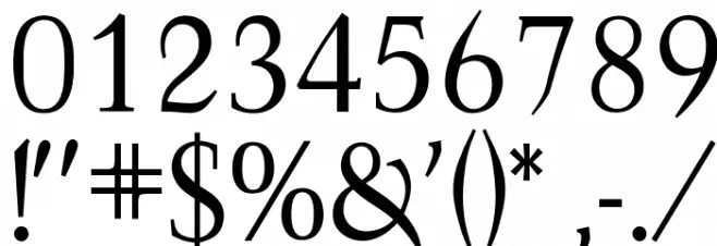 OPTIFavrile-Regular Font OTHER CHARS