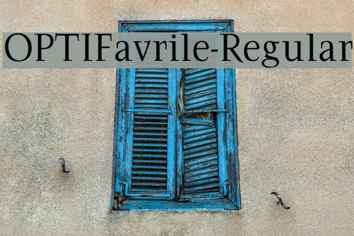 OPTIFavrile-Regular Example 3