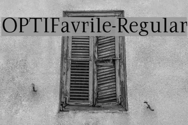 OPTIFavrile-Regular Font examples