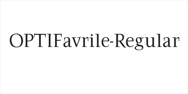 OPTIFavrile-Regular Logo