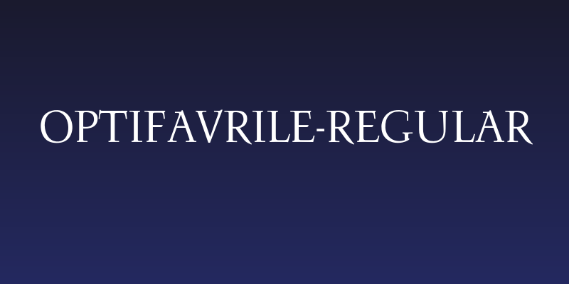 OPTIFavrile-Regular Social Header