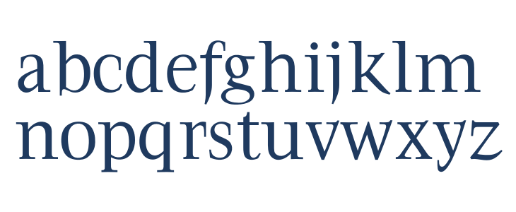 OPTIFavrile-Regular Lowercase