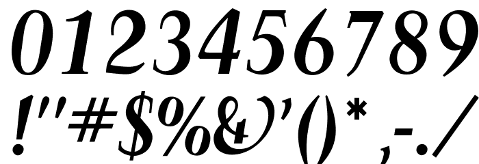 OPTIFavrileBold-Italic Font OTHER CHARS