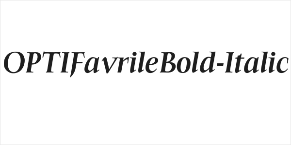 OPTIFavrileBold-Italic Logo