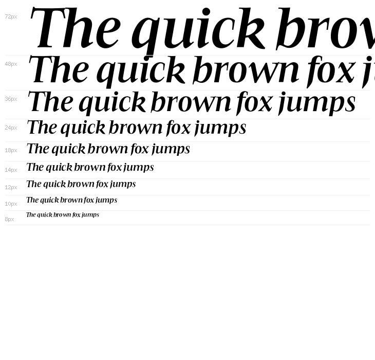 OPTIFavrileBold-Italic Waterfall