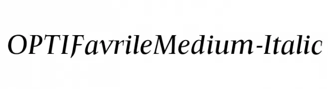 OPTIFavrileMedium-Italic  les polices de caractères gratuit tlcharger