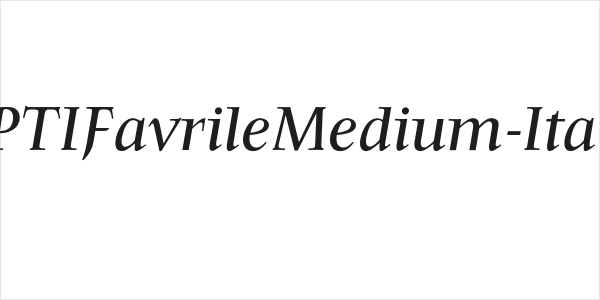 OPTIFavrileMedium-Italic Logo