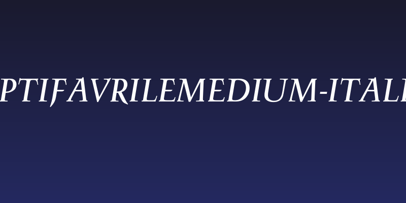 OPTIFavrileMedium-Italic Social Header