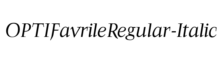 OPTIFavrileRegular-Italic  Descarca Fonturi Gratis