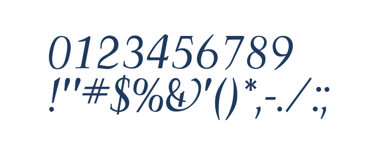 OPTIFavrileRegular-Italic Other Characters