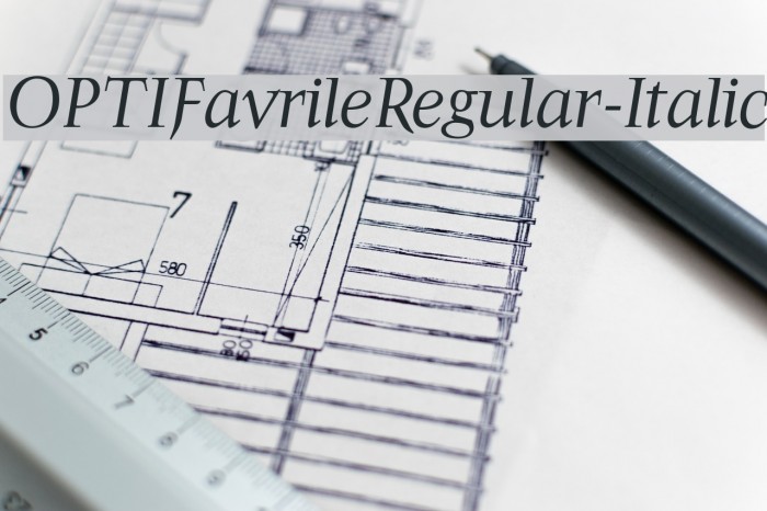 OPTIFavrileRegular-Italic Example 3
