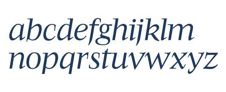 OPTIFavrileRegular-Italic Lowercase