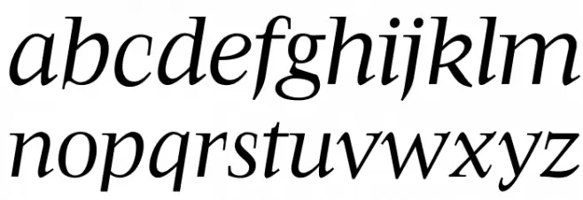OPTIFavrileRegular-Italic Шрифта строчной
