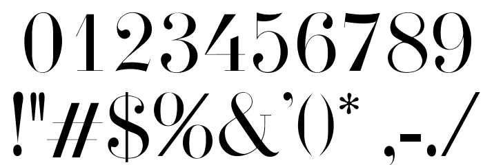 OPTIFirminDidot Font OTHER CHARS