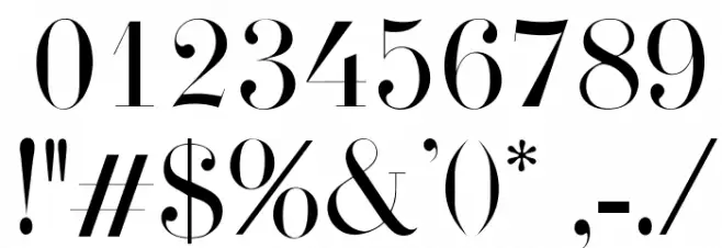 OPTIFirminDidot Font OTHER CHARS