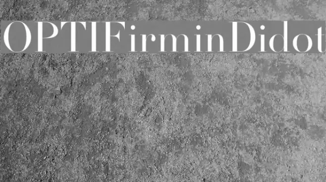 OPTIFirminDidot Font examples